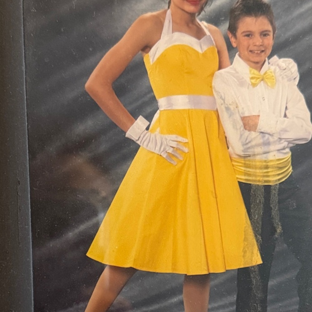 Sunny Yellow Kids Dance Costume